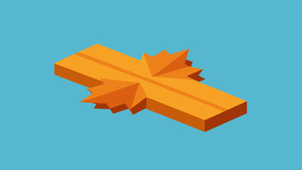 Realistic Maple Plank Top View 3D Render