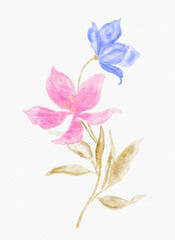 watercolour flower all over with seamless pattern . make for girls,boys, women,baby,etc.