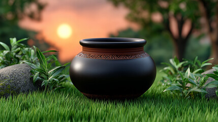 Traditional Pot for Pongal Day Celebration