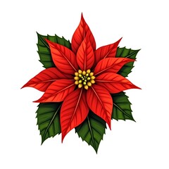 Poinsettia plant, isolated object, Transparent Background plant, flower, christmas flower, red, christmas, festive, element