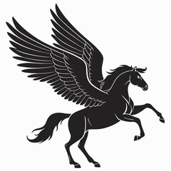 Fototapeta premium black horse vector illustration