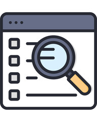 Search Action, Information Retrieval, Digital Workspace, Illustration, Online Environment, User Perspective, Data Exploration Concept