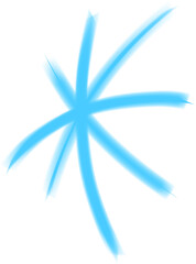 abstract blue star shape