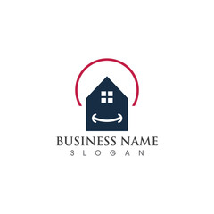 Home logo and symbol vector icon
