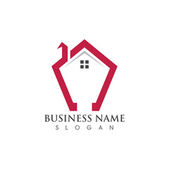 Home logo and symbol vector icon