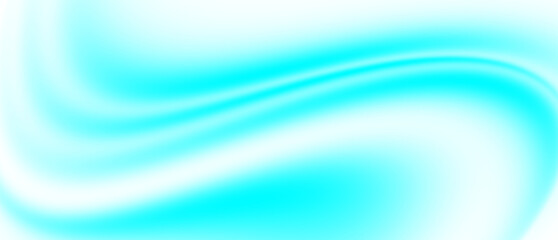 Obraz premium Teal aqua gradient flow shape on transparent PNG