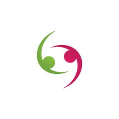 Family care and Community, network social logo