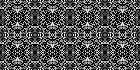 black and white seamless pattern