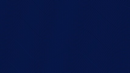 Seamless Abstract Wave Line Pattern on Deep Navy Blue Background