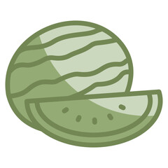 Watermelon Icon Element For Design