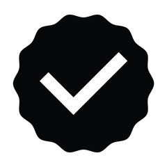 checkmark checklist tick icon vector