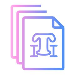 symbol Line Gradient Icon