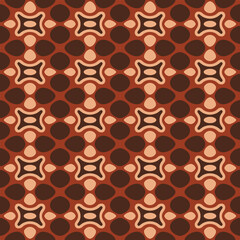 Japanese Flower Diamond Vector Seamless Pattern