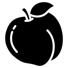 Peach Icon Element For Design