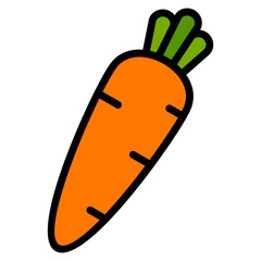Carrot Icon Element For Design