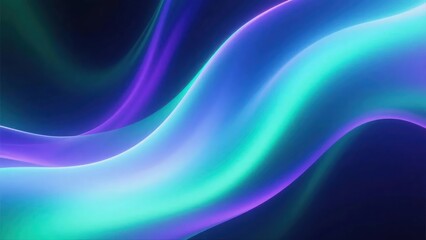 Fototapeta premium A luminous abstract background featuring flowing curves of light in blue, purple, and teal