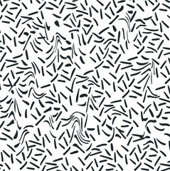 Small lines in the form of a cluster with distortions.