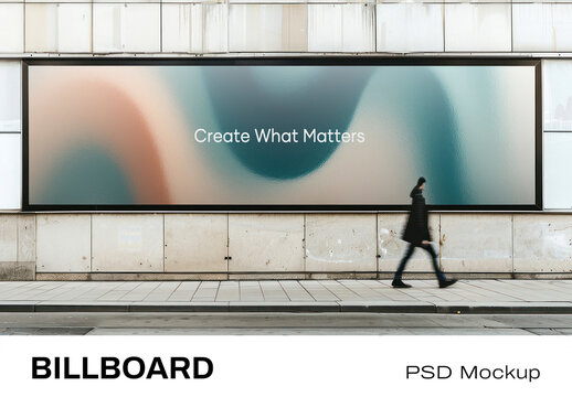 Urban Billboard Mockup Design Psd