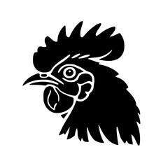 A striking vector illustration of a proud rooster symbolizing strength, sunrise, and new beginnings. Perfect for farm logos, organic brands, or country themed designs.