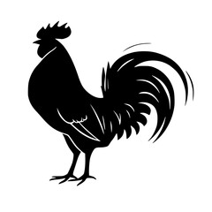 A striking vector illustration of a proud rooster symbolizing strength, sunrise, and new beginnings. Perfect for farm logos, organic brands, or country themed designs.
