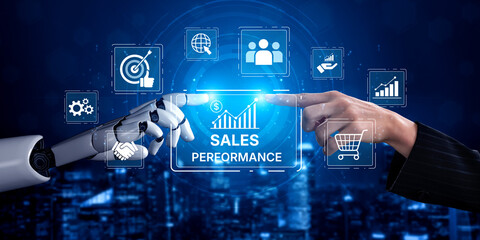 AI tracks digital sales performance with smart analytics, performance dashboards, and forecasting...