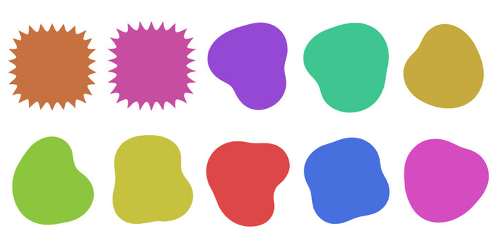 colorful abstract shape grid