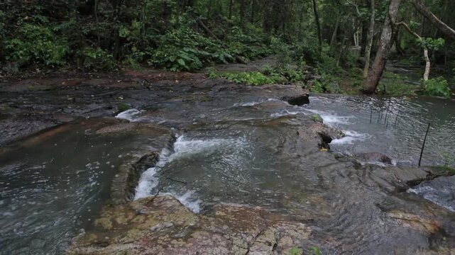 PHO HIN DAT Waterfall is in Namtok Sam Lan National Park ,Saraburi Thailand	