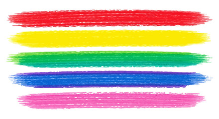 Textured Rainbow Brush Set