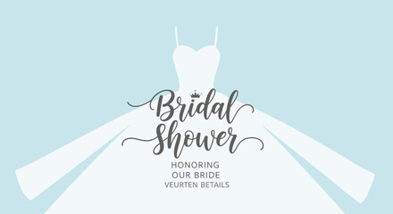 elegant bridal shower invite