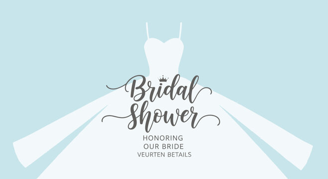 elegant bridal shower invite