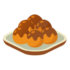 Makrout Date Pastries Vector Illustration