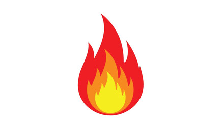 Vibrant flame with intense colors, representing passion, energy, and transformation