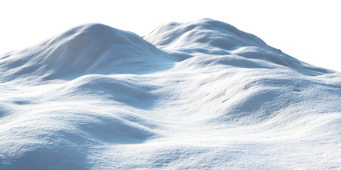 Two snow-covered mountains