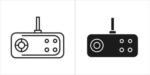 Gamepad icon set in vector format for gaming