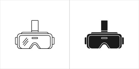 Virtual reality headset icon