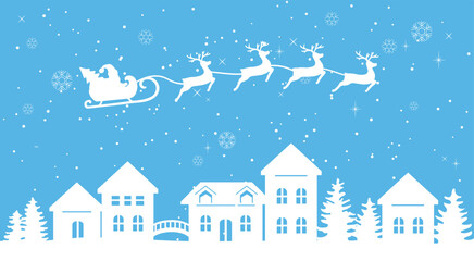 Winter landscapes in a flat style. Winter background vector illustration for banner, poster, sales, invitation. Background for your website or presentation.