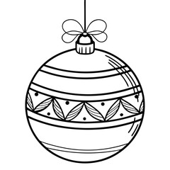 christmas ball on white background