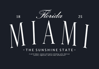 Orlando Florida T-shirt Design Vintage Retro Script Typography