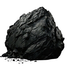 Obraz premium Black rock transparent background