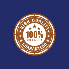 Fototapeta premium High-quality assurance label text icon vector template