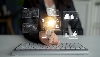 Big data visualization dashboard showing analytics, insights, and performance. Data supports...