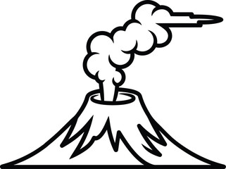 Volcano eruption smoke nature geology mountain danger disaster ash lava magma fire