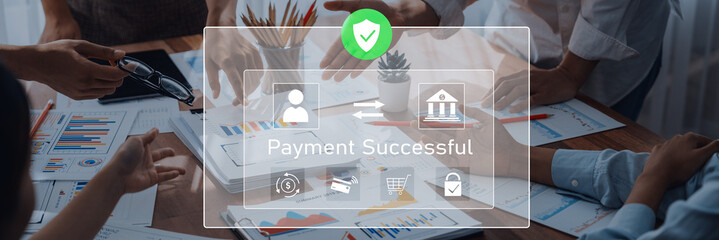 A modern office scene showcasing diverse professionals engaging with charts and celebrating a...