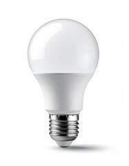 Round LED lightbulb, white