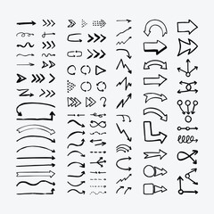 Hand Drawn Tribal Arrow Elements