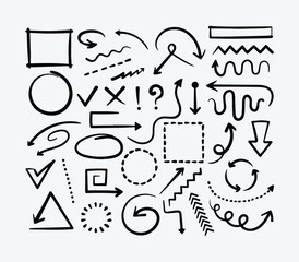 Doodle Arrows and Frames Set