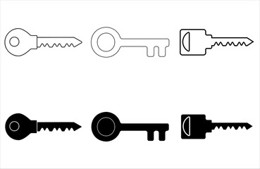 Set Of Key Icon