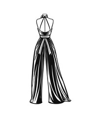 vector illustration of a fashion dress