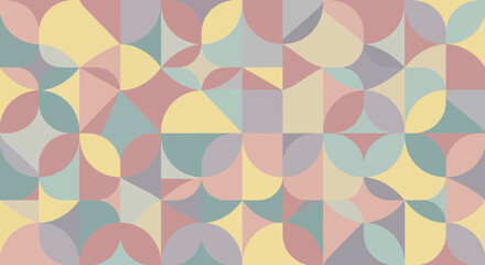 Modern geometric pattern with pastel colors brings a contemporary aesthetic, perfect for stylish backgrounds, artistic projects, and eye catching designs