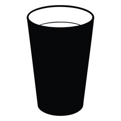 Simple Glass Silhouette Drink Container Water Cup Juice Liquid Reusable